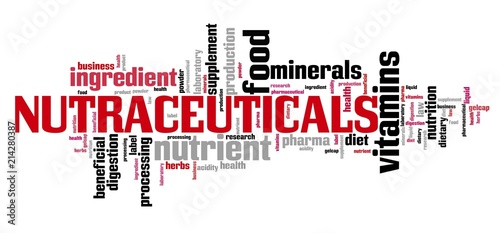 Nutraceuticals word cloud photo