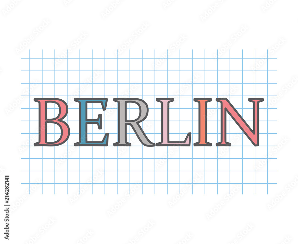 Berlin concept- vector illustration