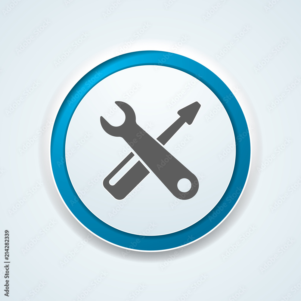 Settings Tool button illustration Settings Tool button illustration