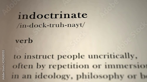 Indoctrinate Definition photo