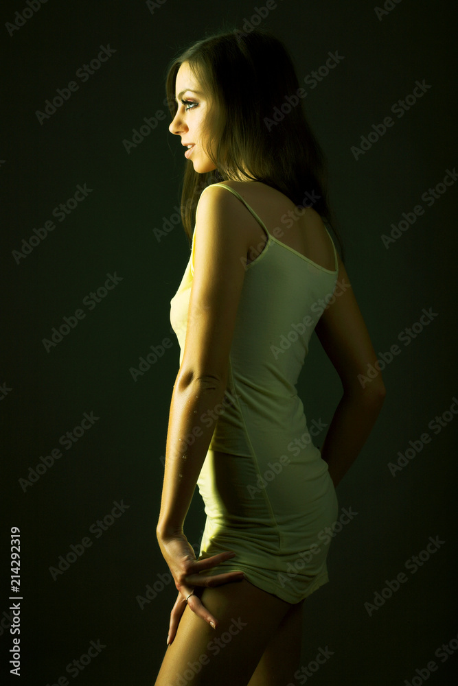 Fototapeta premium young fashion model