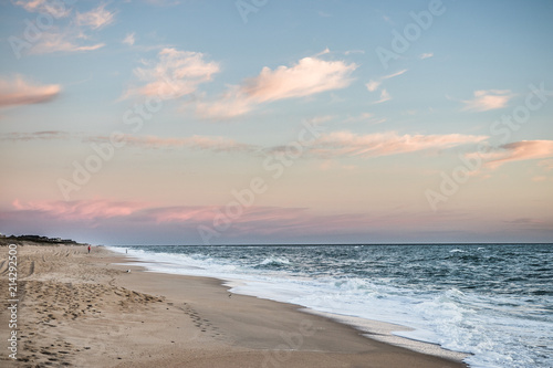 sunset and sea scapes on a beach © Landon