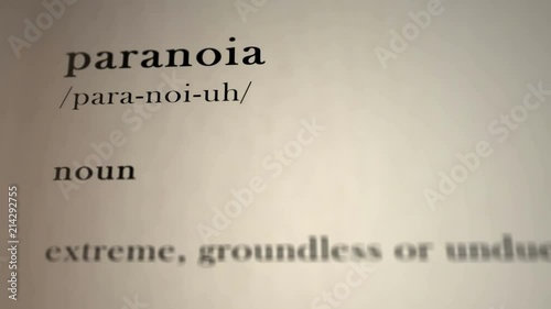 Paranoia Definition