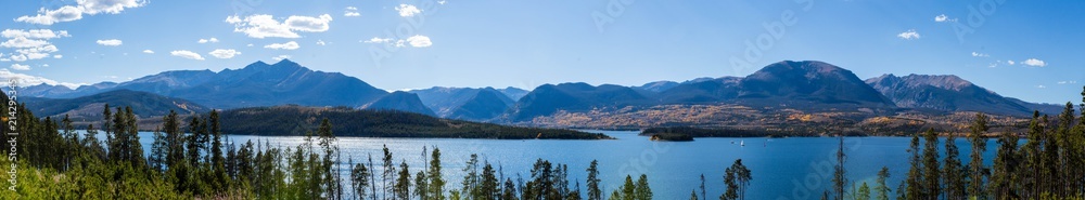 Lake and mountain panorama 