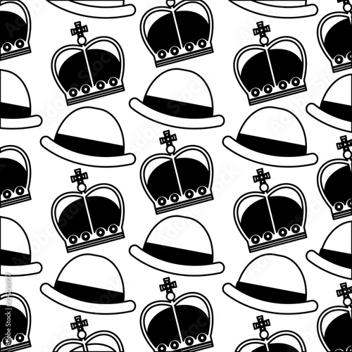 english bowler hat and crown royal background
