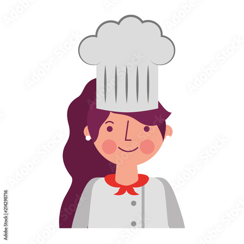 chef woman female character with hat