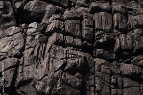 Textures stones of the Brazilian oceanic coast. Brazilian beaches.