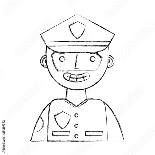 officer police character icon
