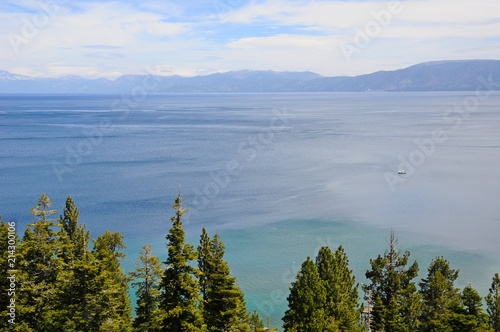 Beautiful Landscape in Spring at Lake Tahoe in California, United States