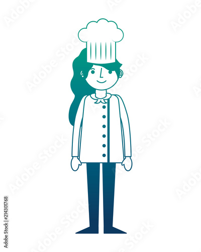 restaurant female chef avatar character