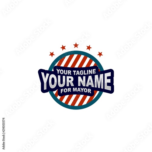 America election badge logo.