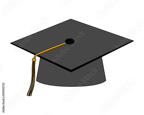 hat graduation isolated icon vector illustration design