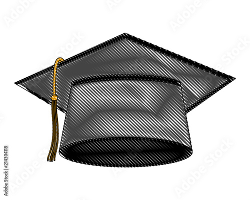 hat graduation isolated icon vector illustration design