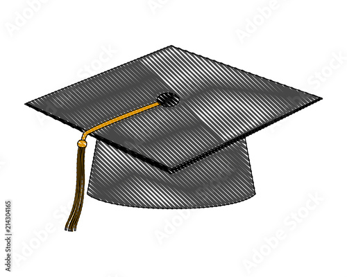 hat graduation isolated icon vector illustration design