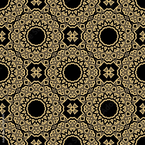 Oriental mandala. Ottoman motifs. Seamless pattern. It is Vector illustrations.ental mandala. Ottoman motifs. Seamless pattern. It is Vector illustrations. Artwork for graphics. photo