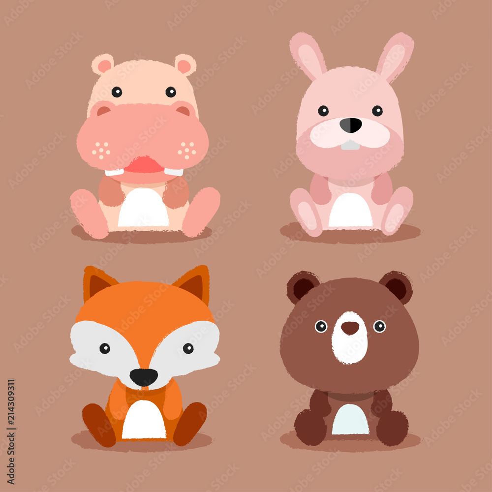 Baby Animal Collection : Vector Illustration Baby Animal Collection : Vector Illustration
