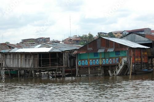 The slums of Belen village in Iquitos photo