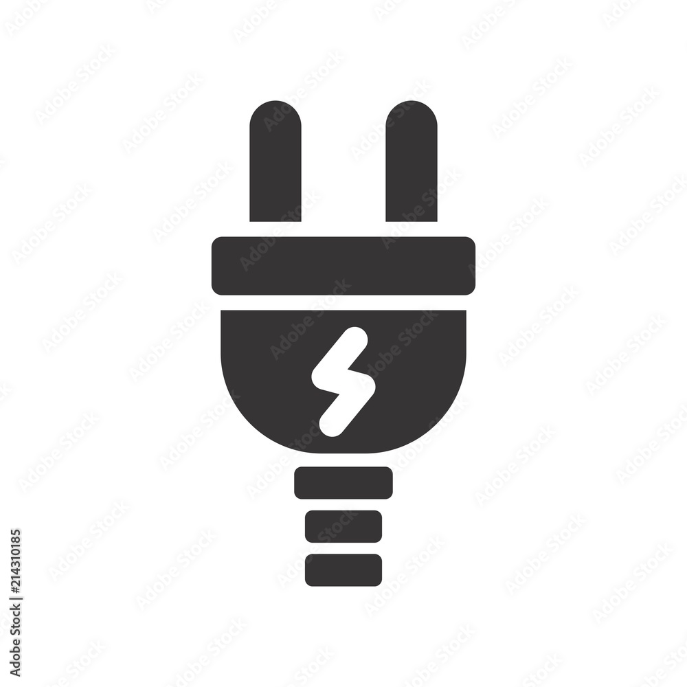 Electric logo. Power icon. Plug in symbol. Vector eps 08. Electric logo. Power icon. Plug in symbol. Vector eps 08.