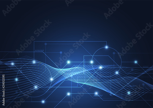Internet connection, abstract sense of science and technology graphic design.