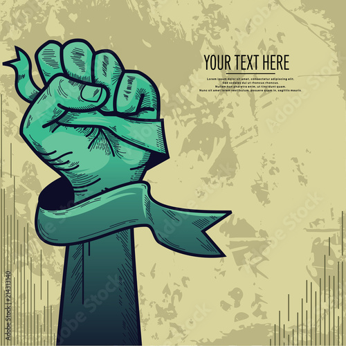 Clenched Hand Background
