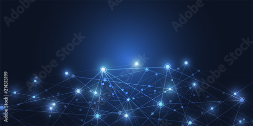 Internet connection, abstract sense of science and technology graphic design background. Vector illustration