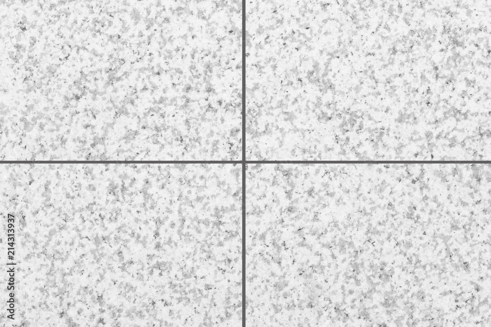 Fototapeta premium White stone tile floor pattern and seamless background