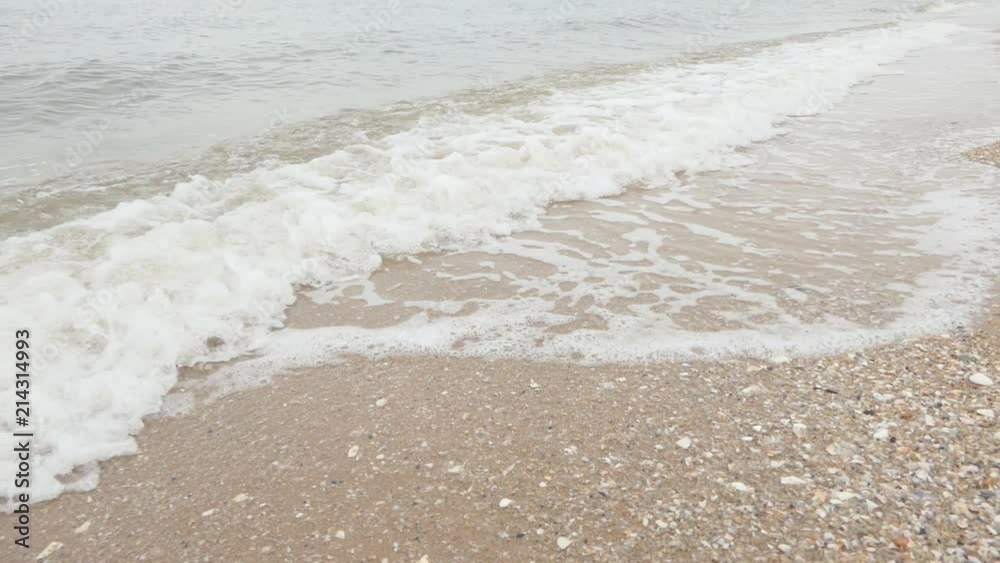 Sea waves at coastal.slow motion Sea waves at coastal.slow motion