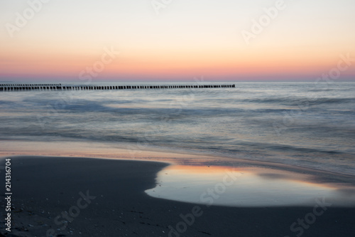 Sonnenuntergang am Ostseestrand