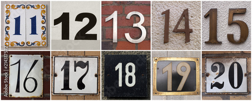numbers 11 to 20