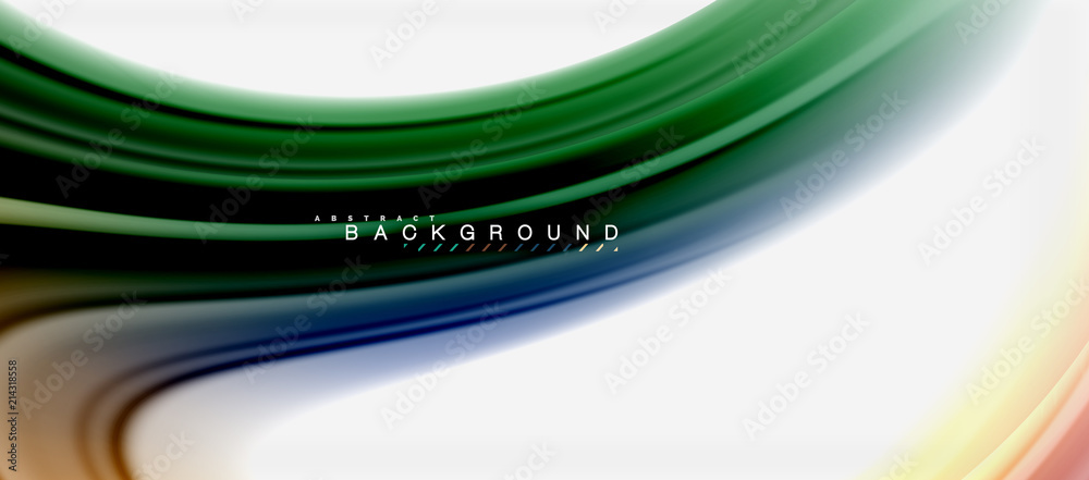 Fototapeta premium Rainbow fluid colors abstract background twisted liquid design, colorful marble or plastic wavy texture backdrop, multicolored template for business or technology presentation or web brochure cover