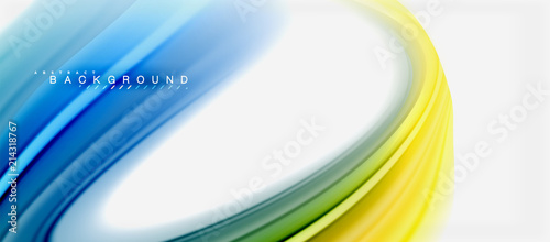 Rainbow fluid colors abstract background twisted liquid design, colorful marble or plastic wavy texture backdrop, multicolored template for business or technology presentation or web brochure cover