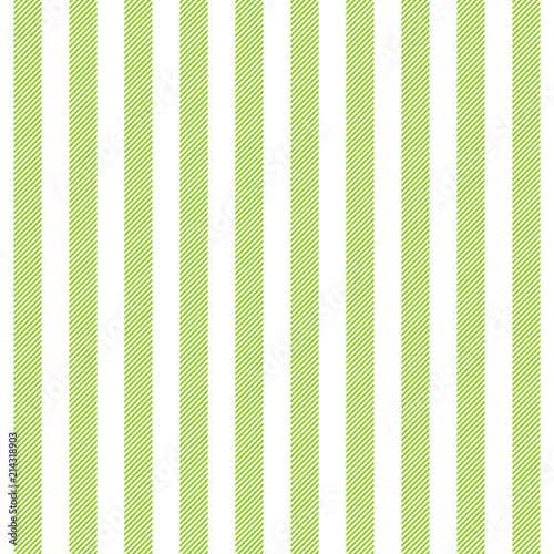 Green white striped fabric texture seamless pattern