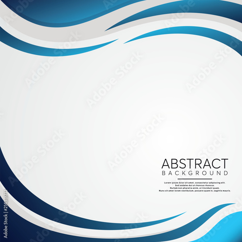Blue Wave Abstract Background