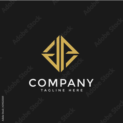 Free Download initial letter dp logo gold black background - GFXLoad