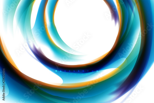 Holographic fluid colors flow, colorful liquid mixing colours motion concept