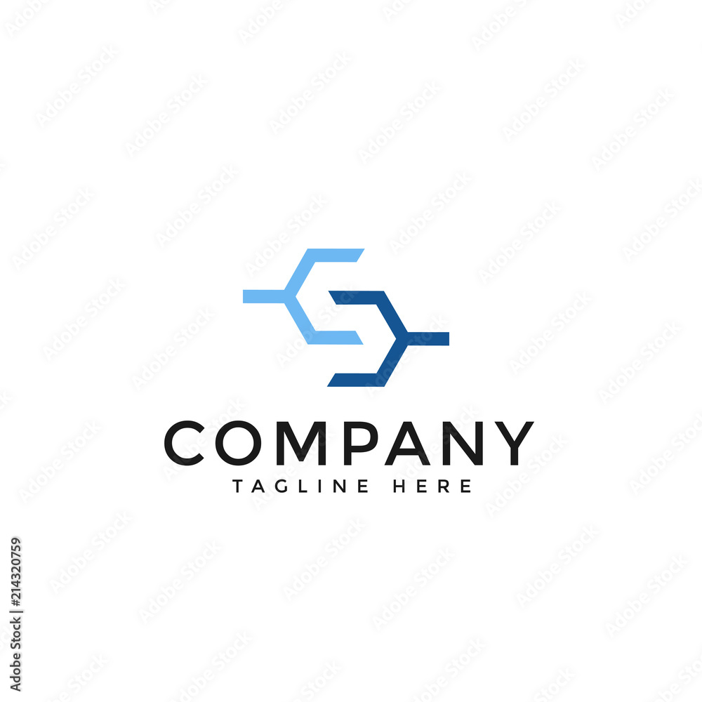 Abstract letter S logo vector in isolated white background Abstract letter S logo vector in isolated white background