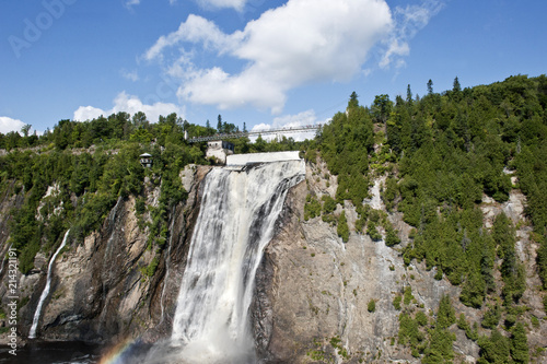 Wasserfall  Parc de la Chute Montmorency  Montmorency Falls  Provinz Qu  bec  Kanada  Nordamerika