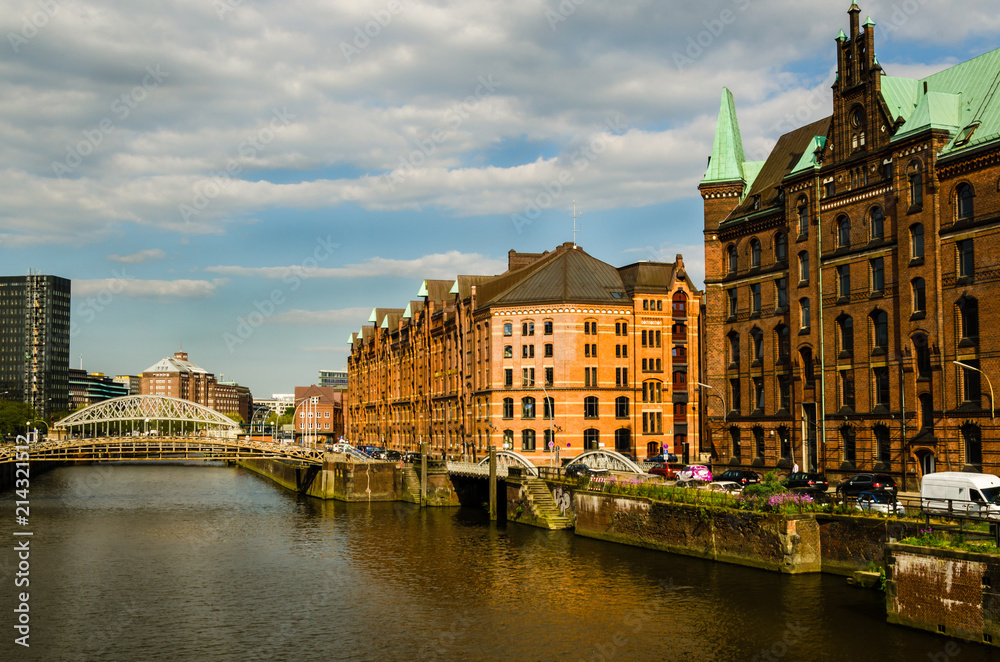 Naklejka premium Hamburg Speicherstadt