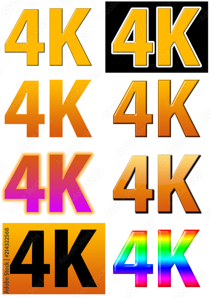 4K映像用のロゴ
