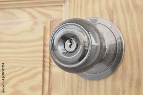 closeup of doorknob