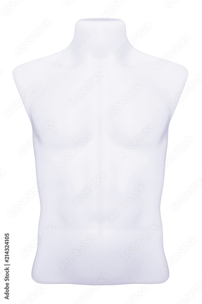 Plastic mannequin isolated on white background Plastic mannequin isolated on white background