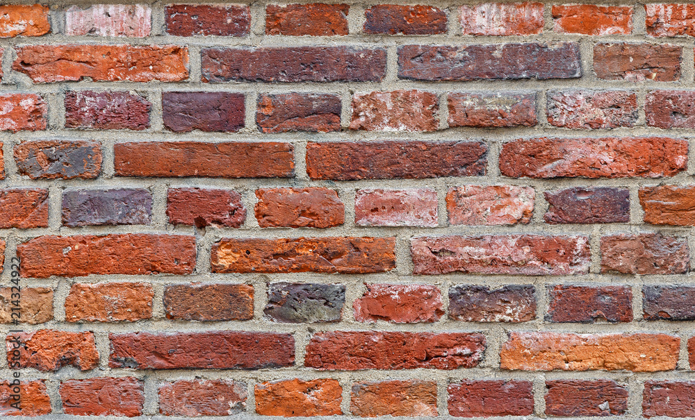 Naklejka premium Old Horizontal Brick Wall Background
