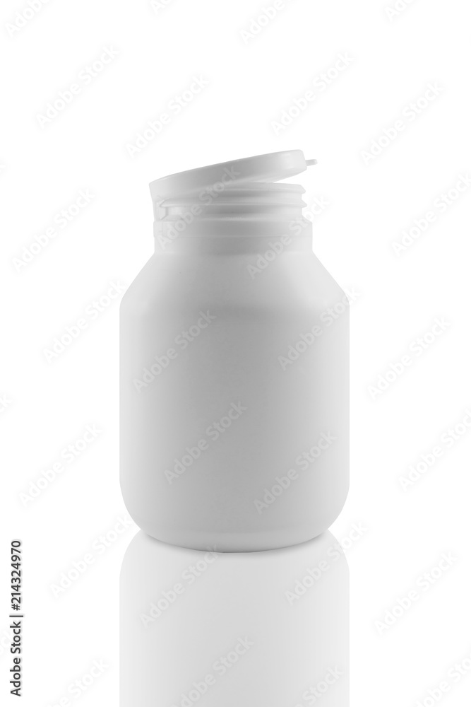 white plastic bottle white plastic bottle