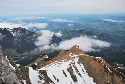 Switzerland Alps, view from top Pilatus . april 2012 photo