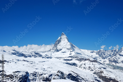 View of the surroundings Gornergratt, Matterhorn, Switzerland. may 2012