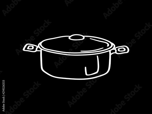Pots cooking vector