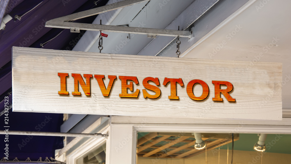 Obraz premium Schild 343 - Investor