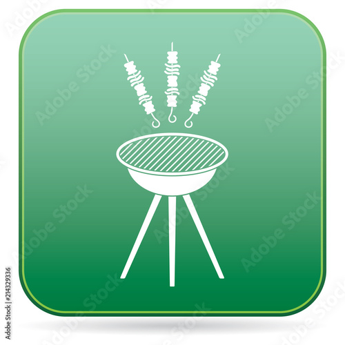 Grilled kebab icon