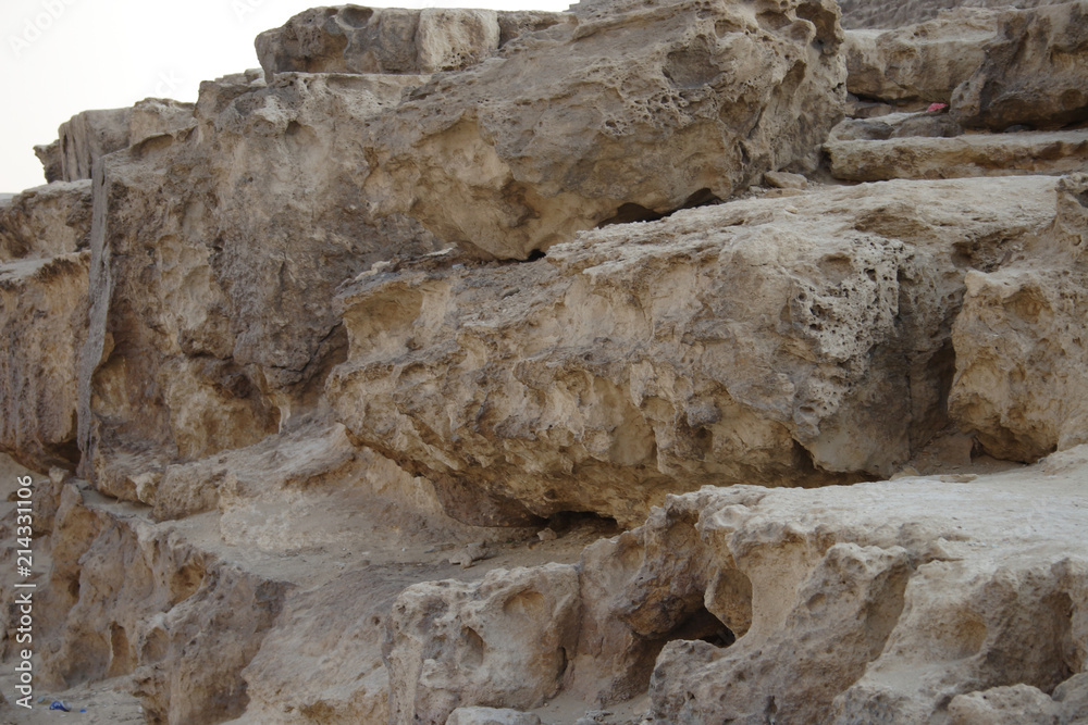 The stones beside the pyramids