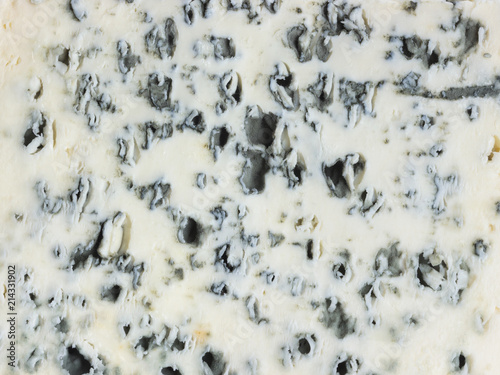 Blue cheese texture or background. Close up.